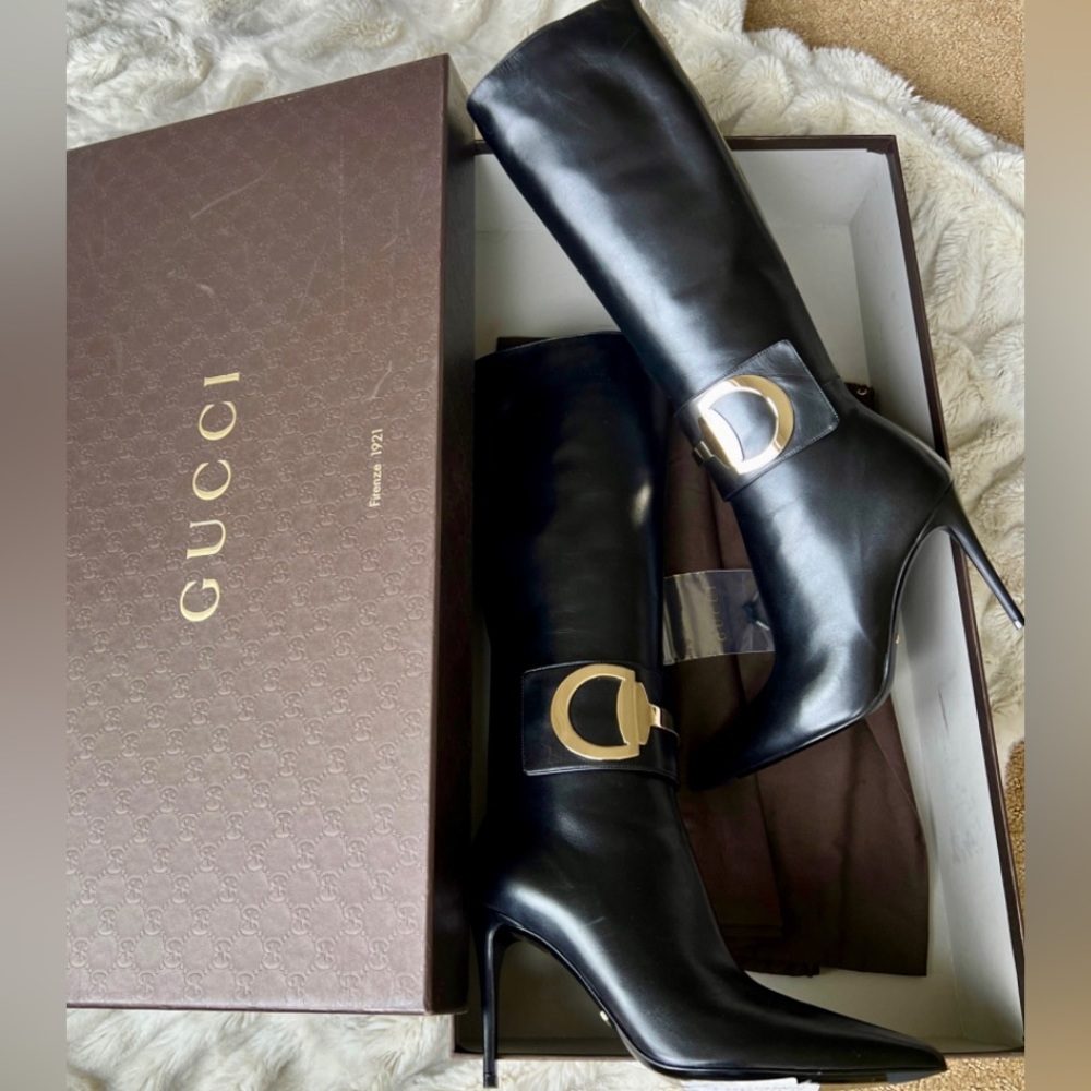 Gucci Black Boot 37.5 - Picture 5 of 6